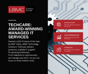 LBMC Technology Solutions Wins 2025 MSP Today Product of the Year Award: TechCare Recognized for Exceptional Innovation and Successful Deployment