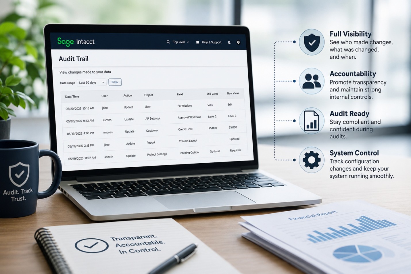 Understanding the Sage Intacct Configuration Change Log